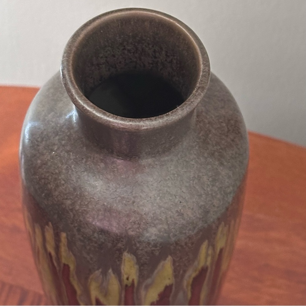 Pier 1 Reactive Drip 13’’ Pottery Vase - Picture 3 of 5